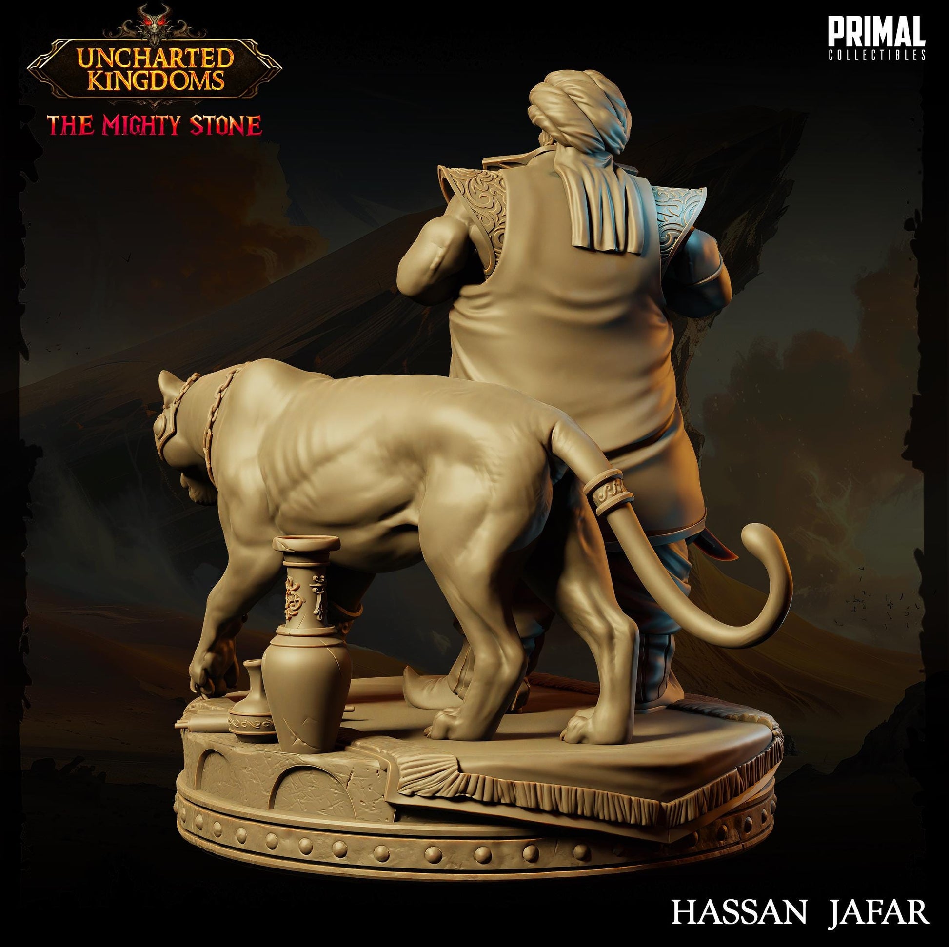 Crime Lord Hassan Jafar | Tabletop Scale | TTRPG D&D Miniature | Primal Collectibles