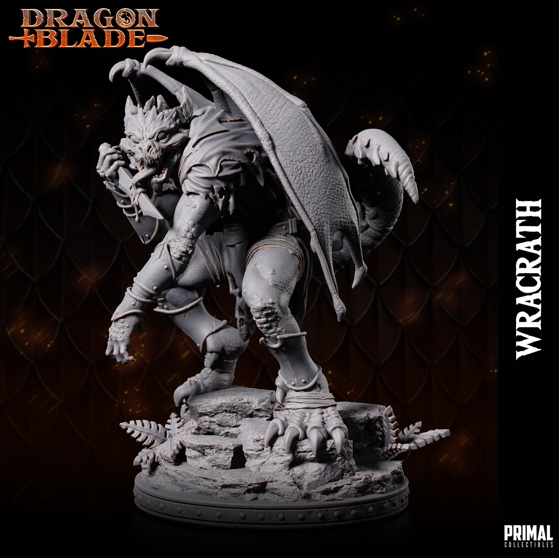 Draconian Assassin Wracrath | Tabletop Scale | TTRPG D&D Miniature | Primal Collectibles