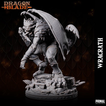 Draconian Assassin Wracrath | Dragonblade | TTRPG D&D Miniature | Primal Collectibles