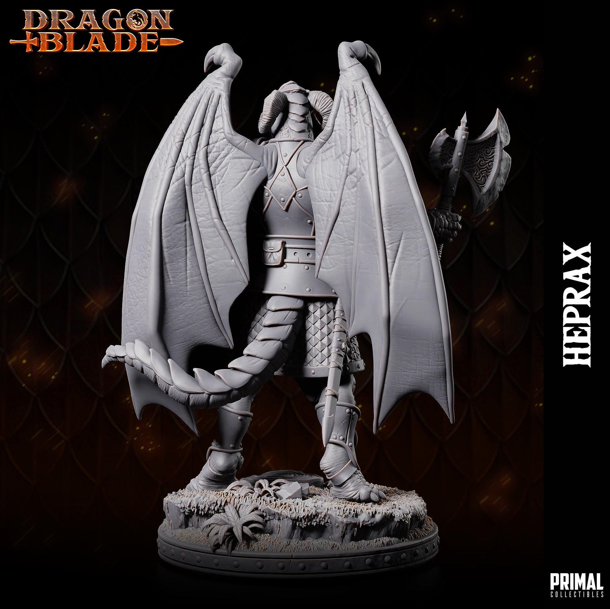 Draconian Heprax | Tabletop Scale | TTRPG D&D Miniature | Primal Collectibles