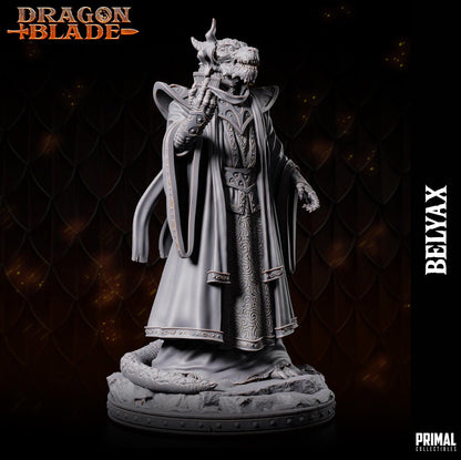 Draconian Wizard Belyax | Dragonblade | TTRPG D&D Miniature | Primal Collectibles