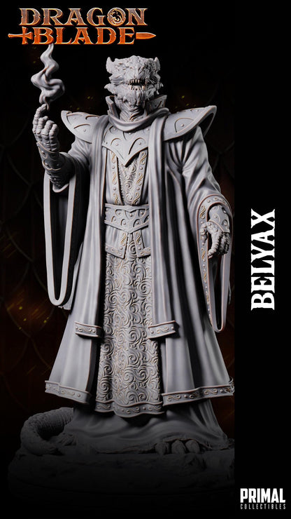 Draconian Wizard Belyax | Dragonblade | TTRPG D&D Miniature | Primal Collectibles