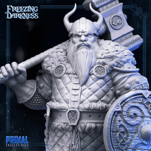 Dwarf Argos Ironberg | Tabletop Scale | TTRPG D&D Miniature | Primal Collectibles