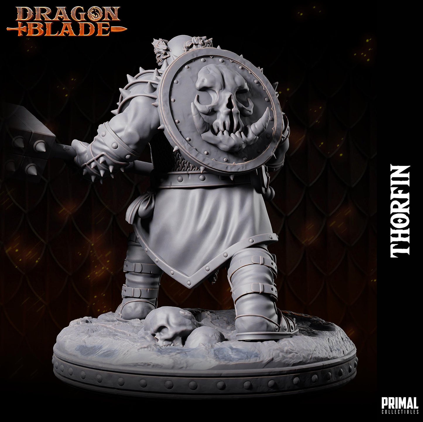 Evil Dwarf Thorfin Hammer | Tabletop Scale | TTRPG D&D Miniature | Primal Collectibles