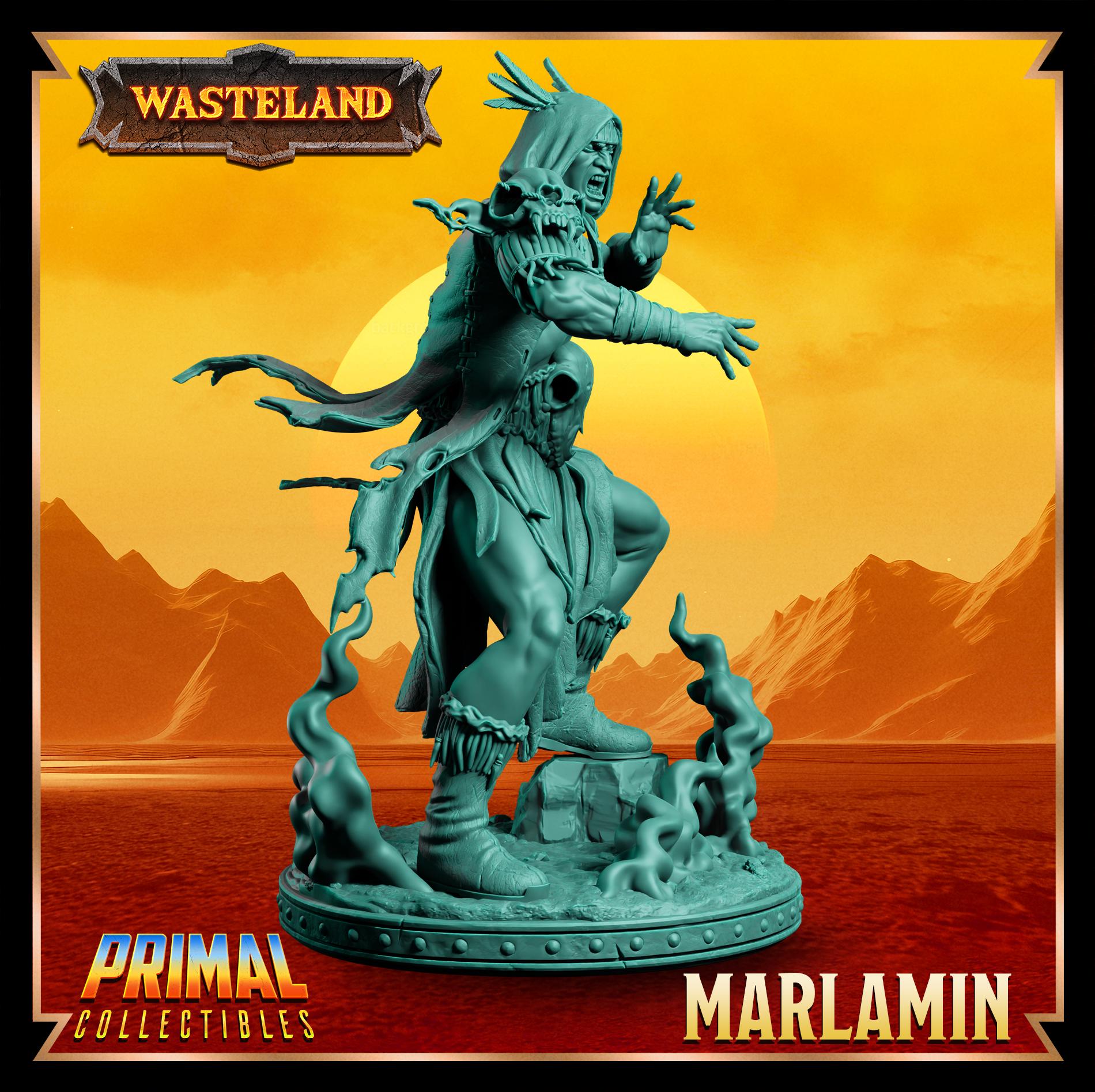 Cleric Marlamin | Wasteland | Tabletop Scale | TTRPG D&D Miniature | Primal Collectibles