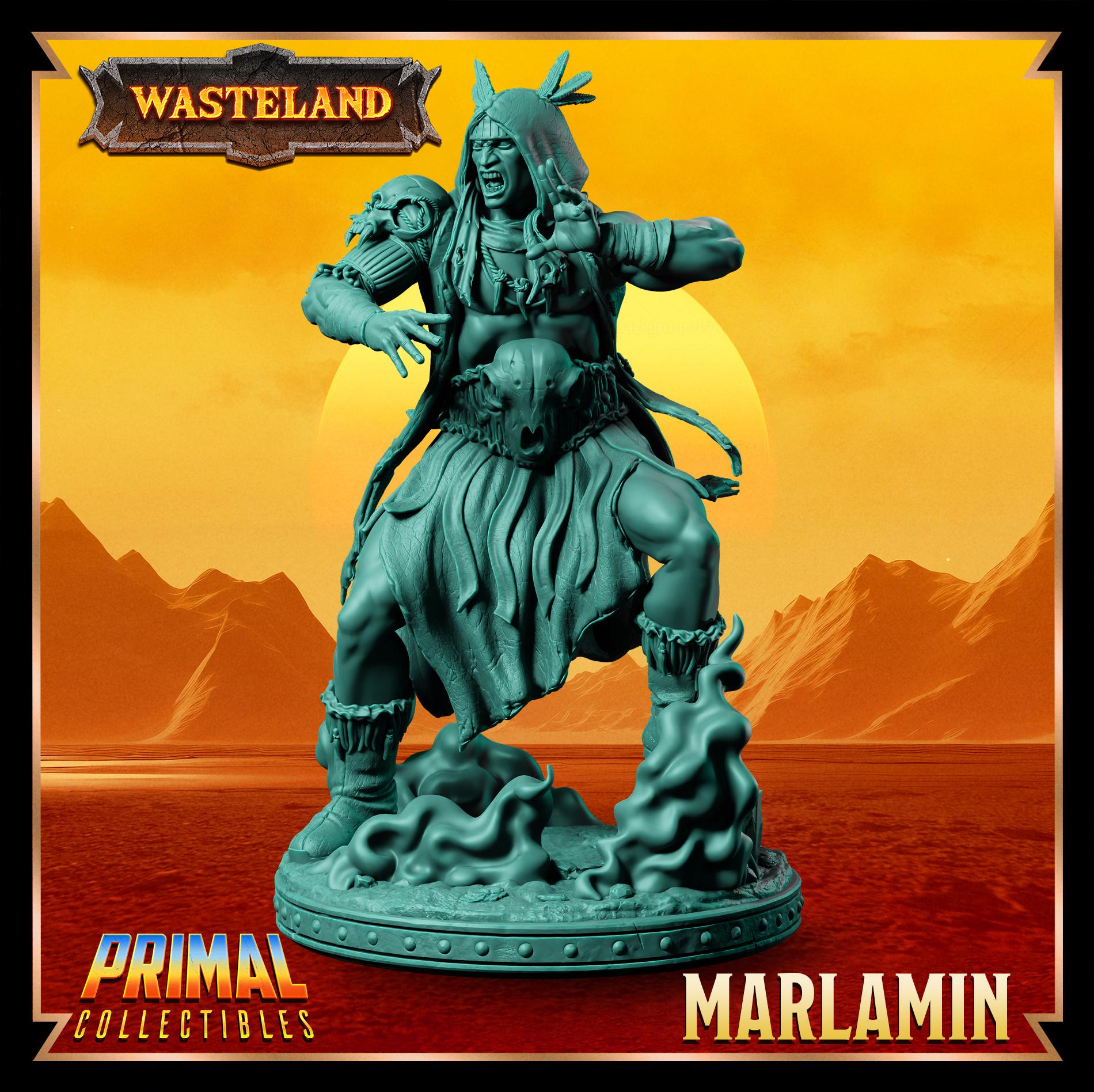 Cleric Marlamin | Wasteland | Tabletop Scale | TTRPG D&D Miniature | Primal Collectibles
