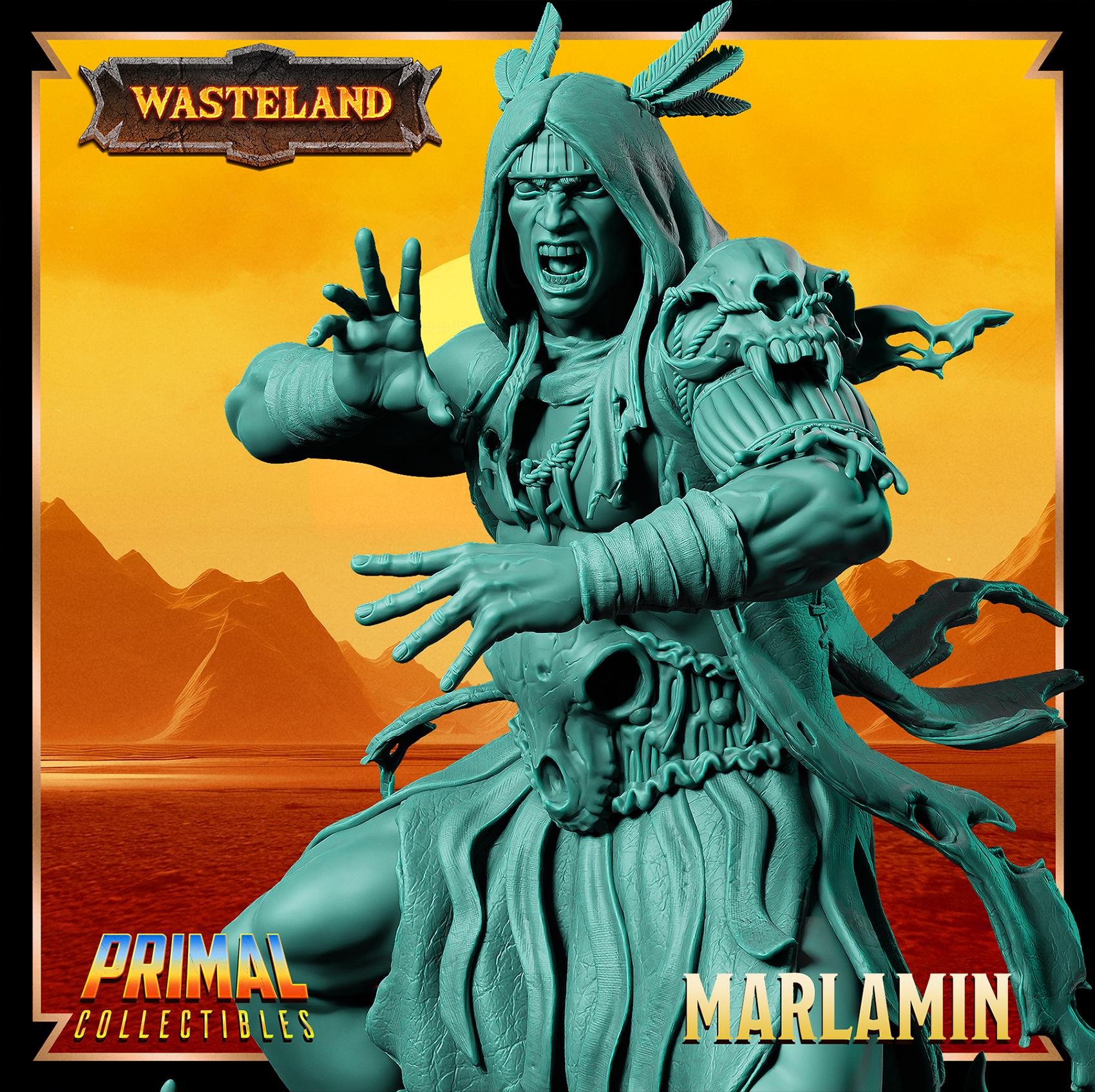Cleric Marlamin | Wasteland | Tabletop Scale | TTRPG D&D Miniature | Primal Collectibles