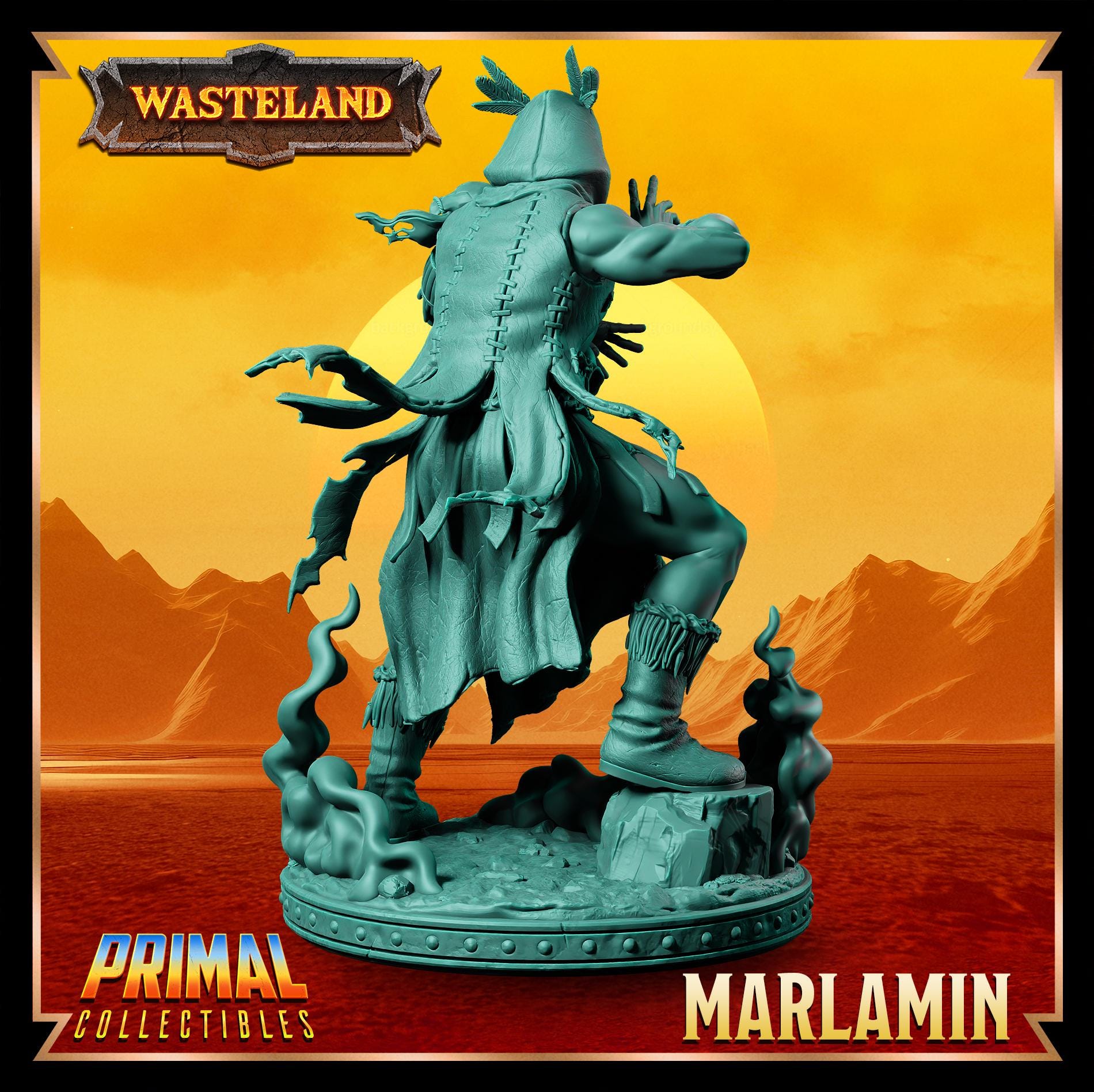 Cleric Marlamin | Wasteland | Tabletop Scale | TTRPG D&D Miniature | Primal Collectibles