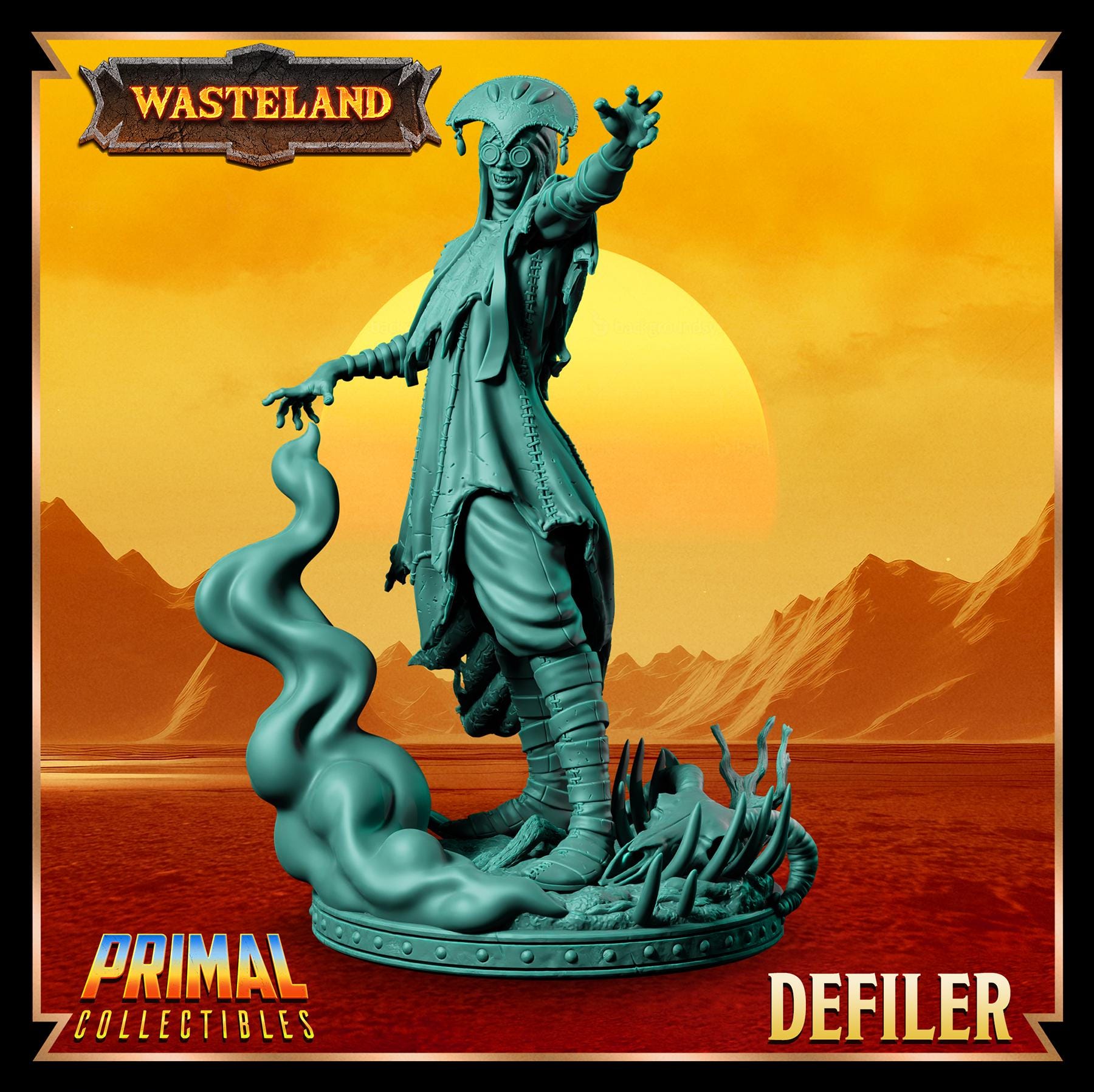 Defiler | Wasteland | Tabletop Scale | TTRPG D&D Miniature | Primal Collectibles
