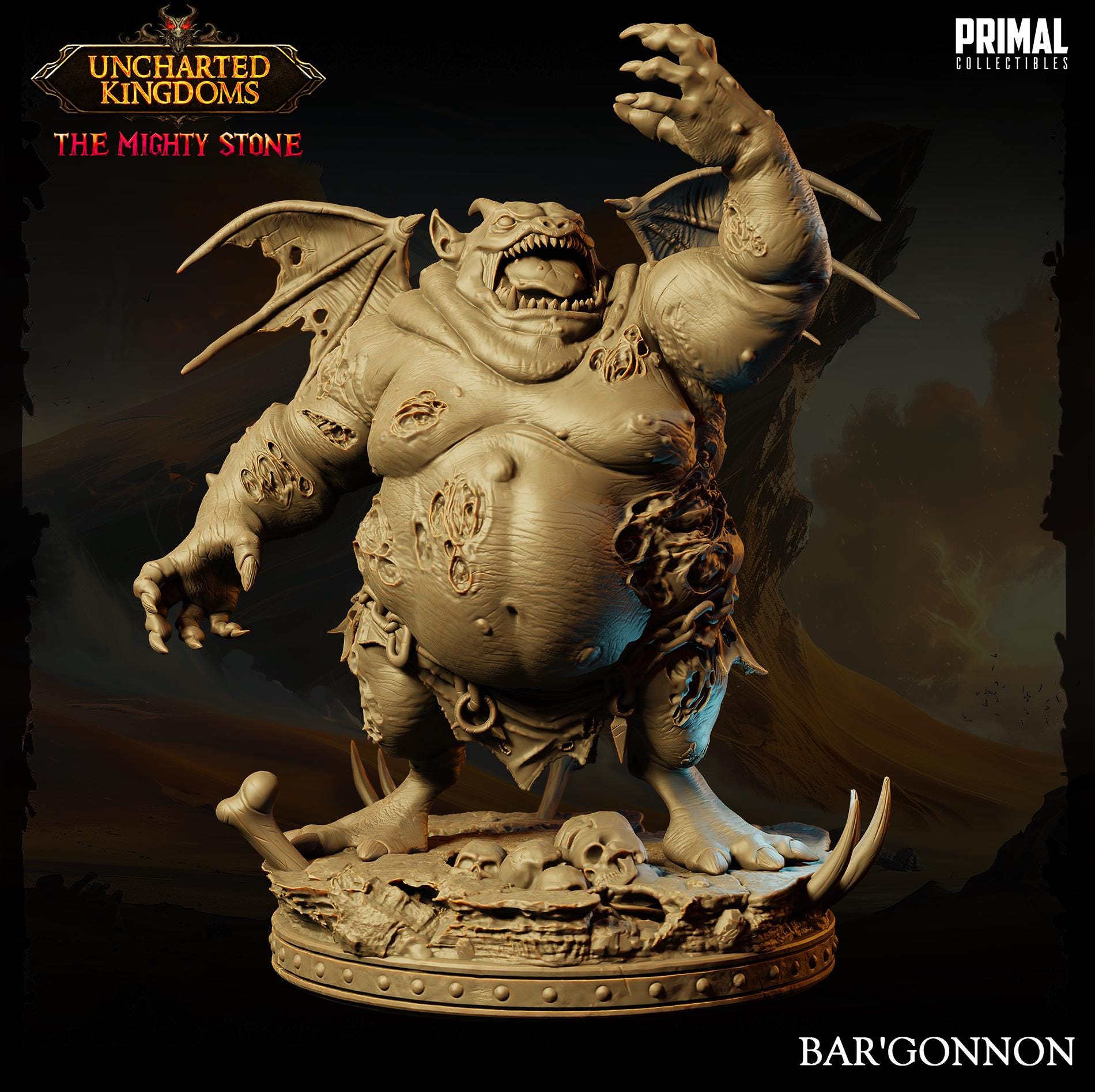Devil Bargonnon | Tabletop Scale | TTRPG D&D Miniature | Primal Collectibles