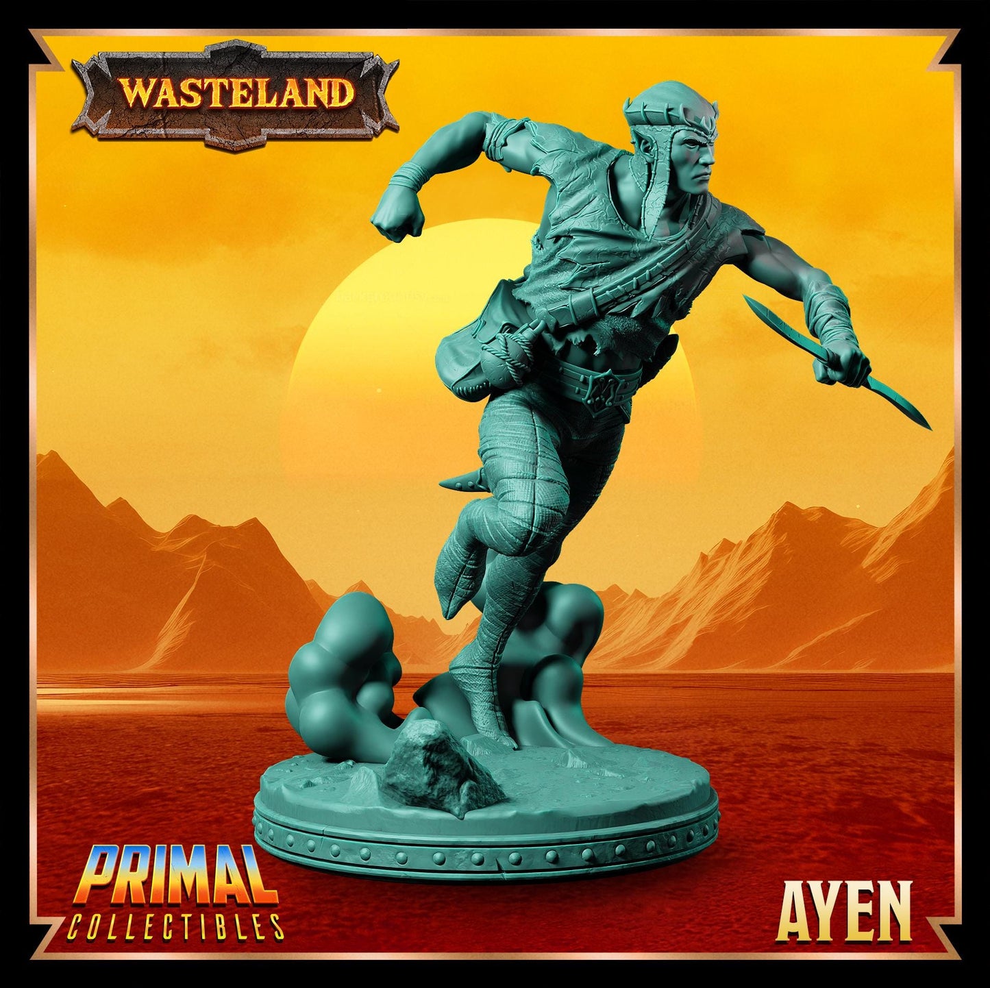 Elves Ayen | Wasteland | Tabletop Scale | TTRPG D&D Miniature | Primal Collectibles