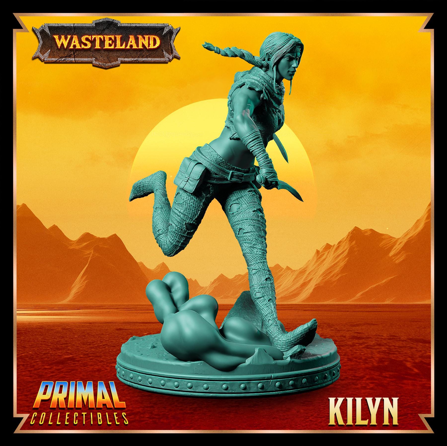 Elves Kilyn | Wasteland | Tabletop Scale | TTRPG D&D Miniature | Primal Collectibles