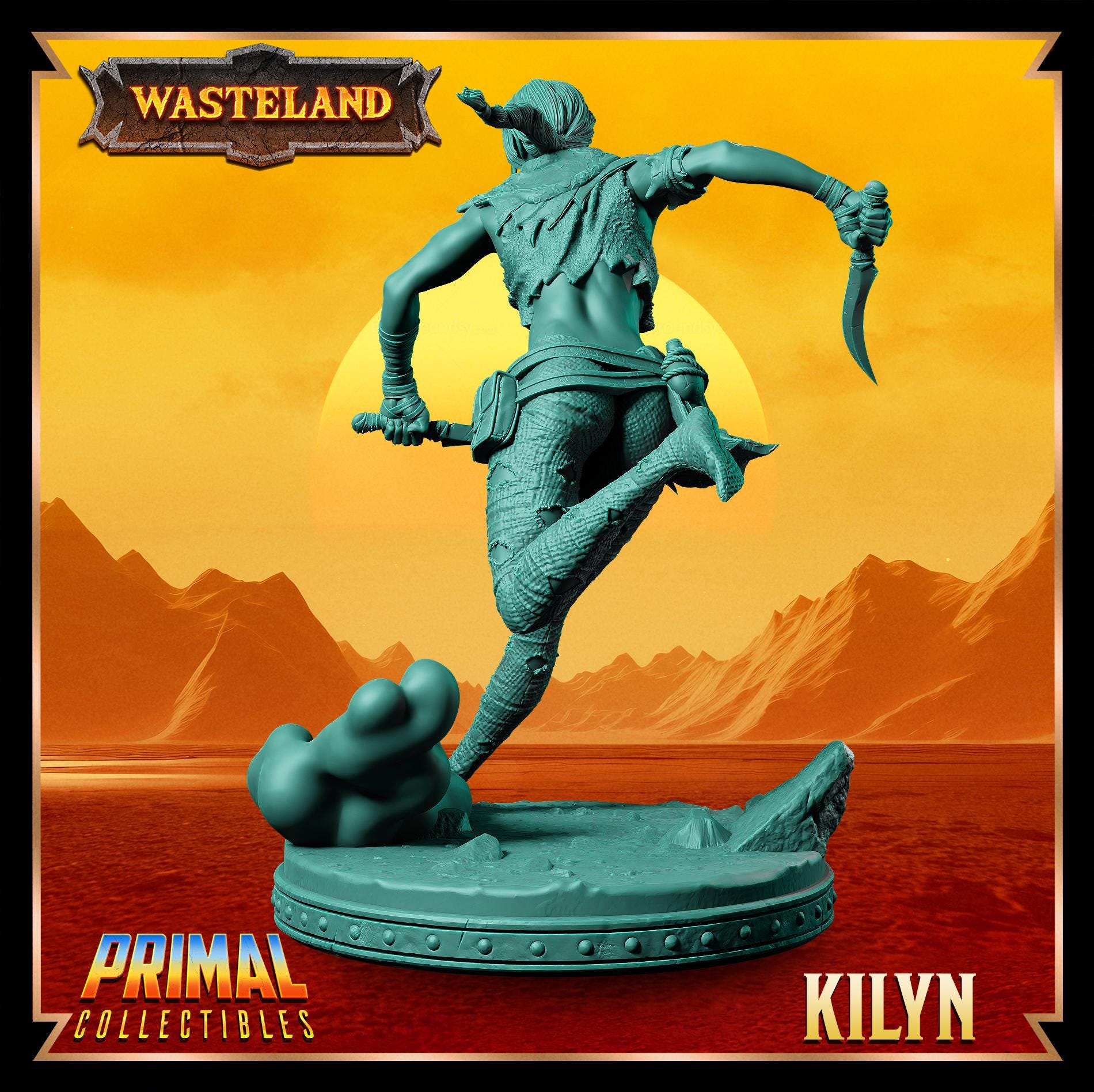 Elves Kilyn | Wasteland | Tabletop Scale | TTRPG D&D Miniature | Primal Collectibles