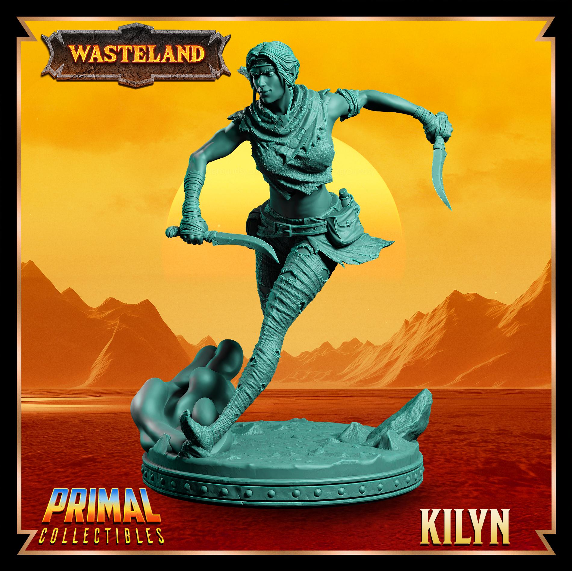 Elves Kilyn | Wasteland | Tabletop Scale | TTRPG D&D Miniature | Primal Collectibles