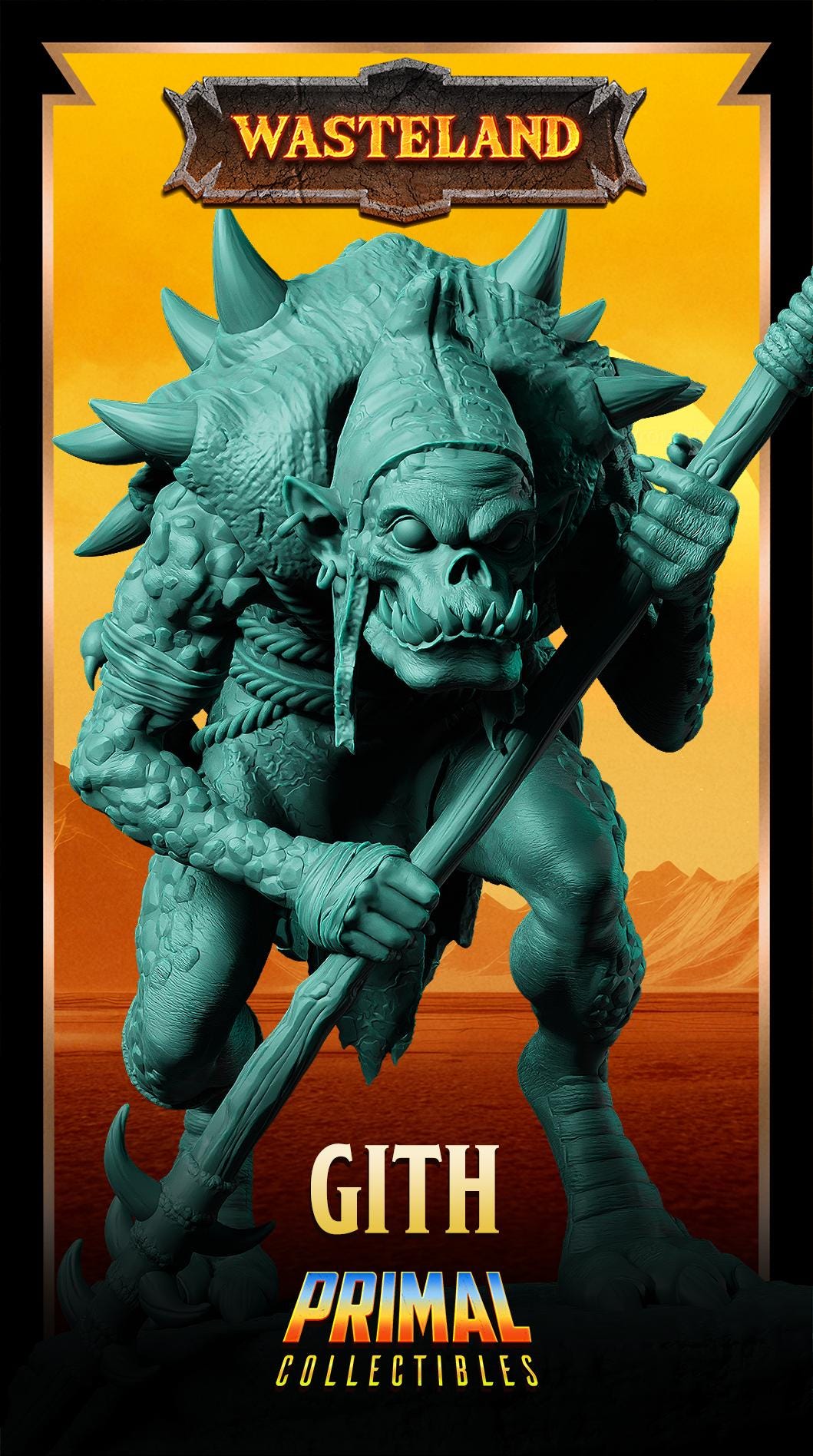 Gith | Wasteland | Tabletop Scale | TTRPG D&D Miniature | Primal Collectibles