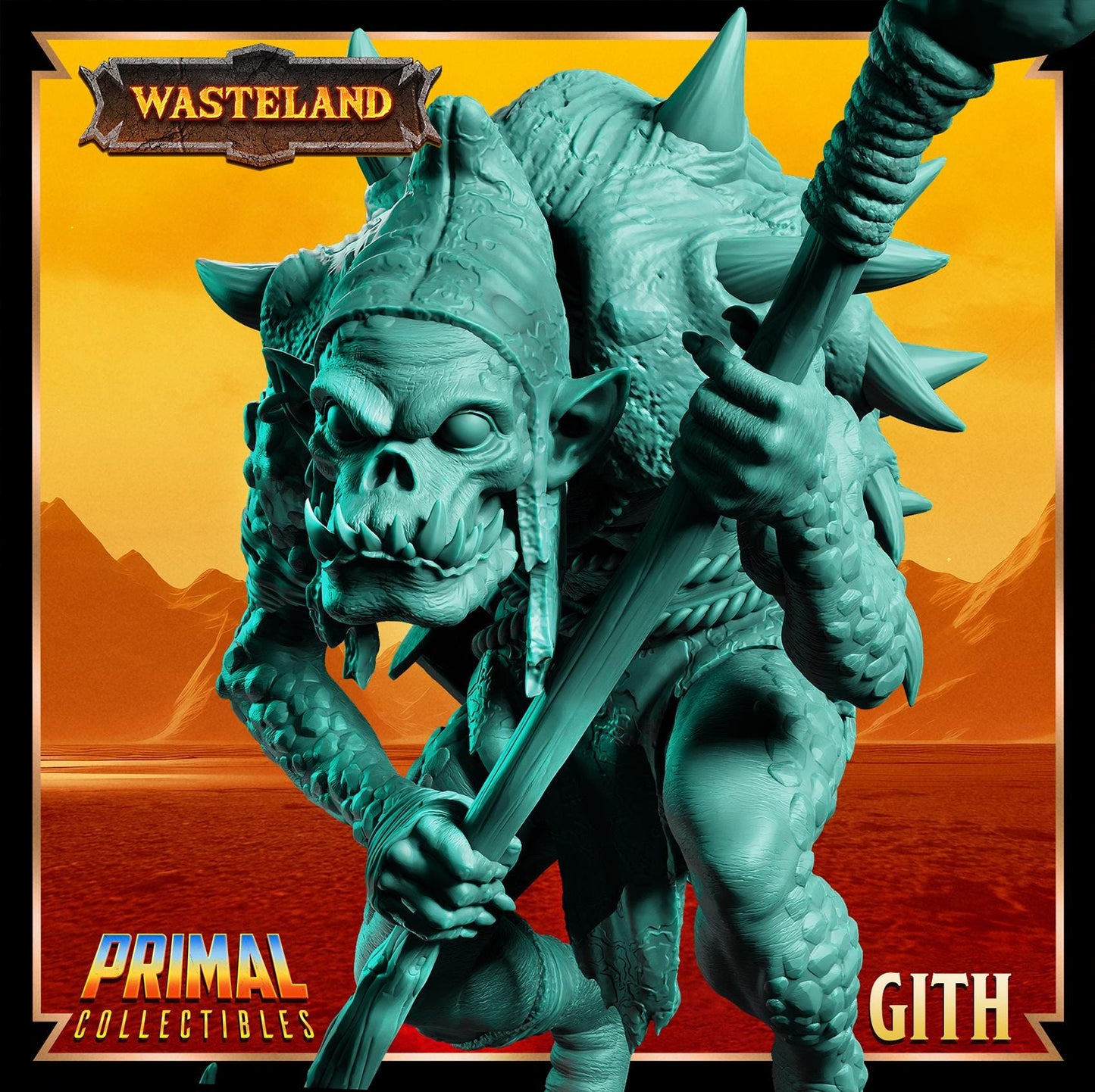 Gith | Wasteland | Tabletop Scale | TTRPG D&D Miniature | Primal Collectibles