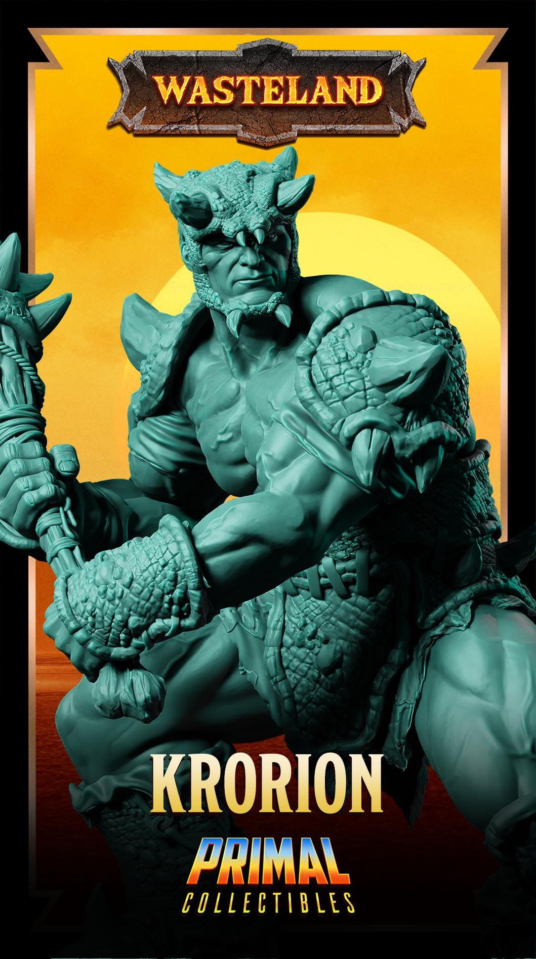 Gladiator Korion | Wasteland | Tabletop Scale | TTRPG D&D Miniature | Primal Collectibles