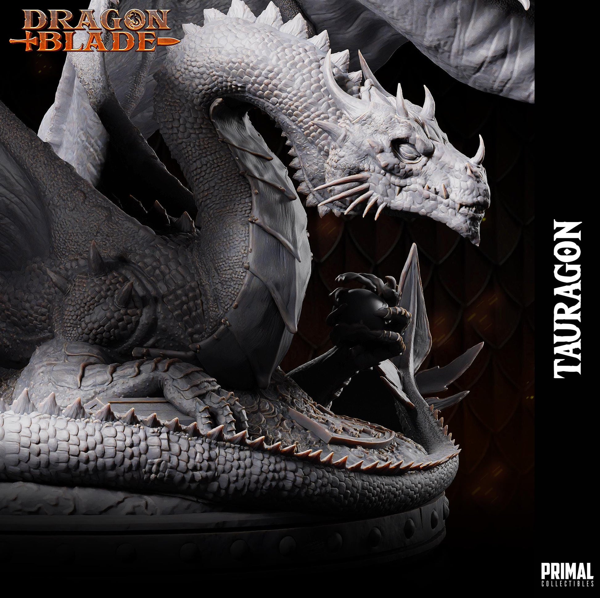 Green Dragon Tauragon | Tabletop Scale | TTRPG D&D Miniature | Primal Collectibles