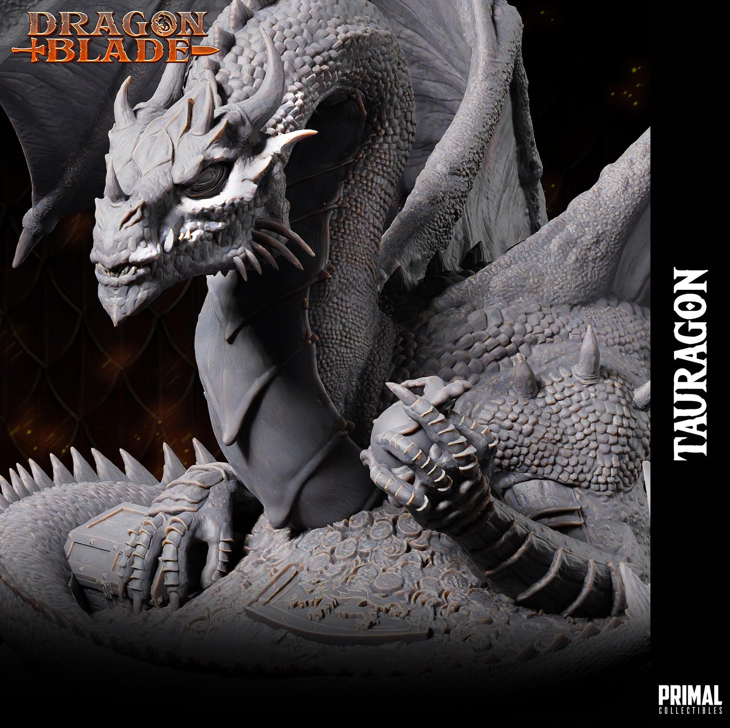 Green Dragon Tauragon | Tabletop Scale | TTRPG D&D Miniature | Primal Collectibles