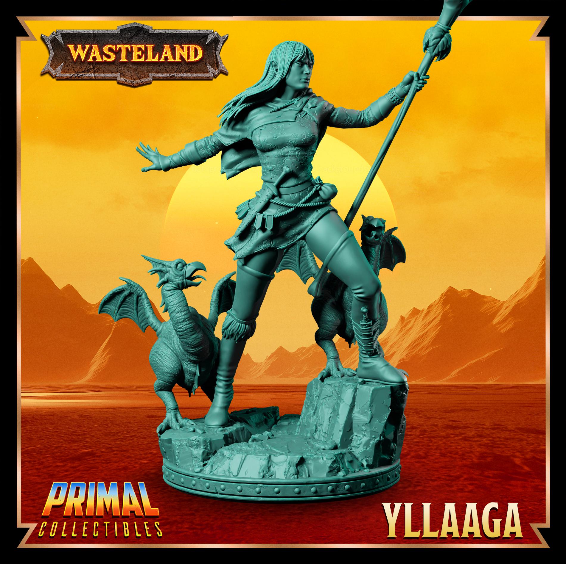 Half Elf Yllaaga | Wasteland | Tabletop Scale | TTRPG D&D Miniature | Primal Collectibles