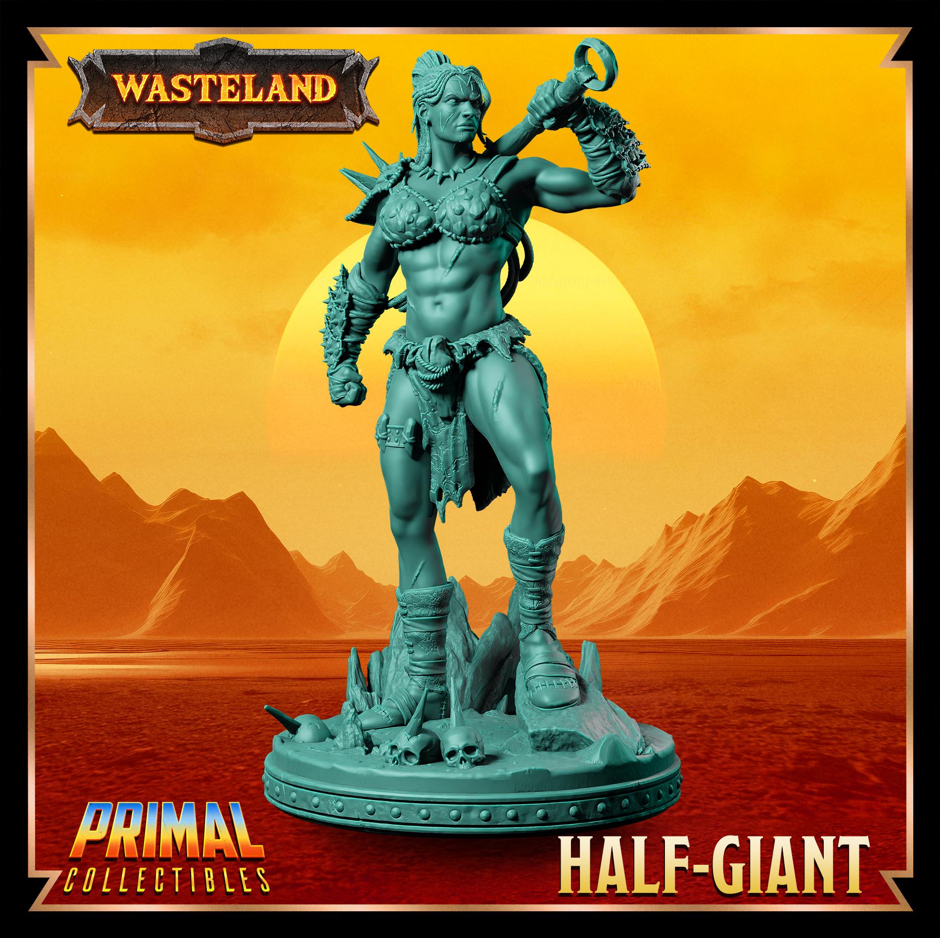 Half Giant | Wasteland | Tabletop Scale | TTRPG D&D Miniature | Primal Collectibles