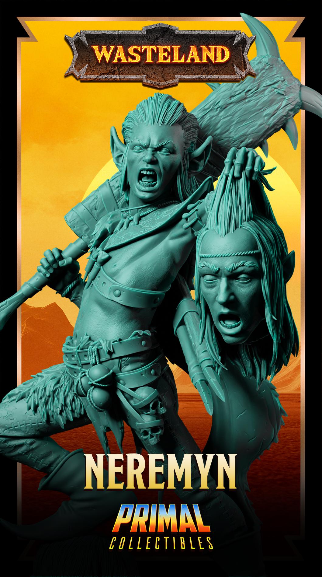 Halfling Neremyn | Wasteland | Tabletop Scale | TTRPG D&D Miniature | Primal Collectibles