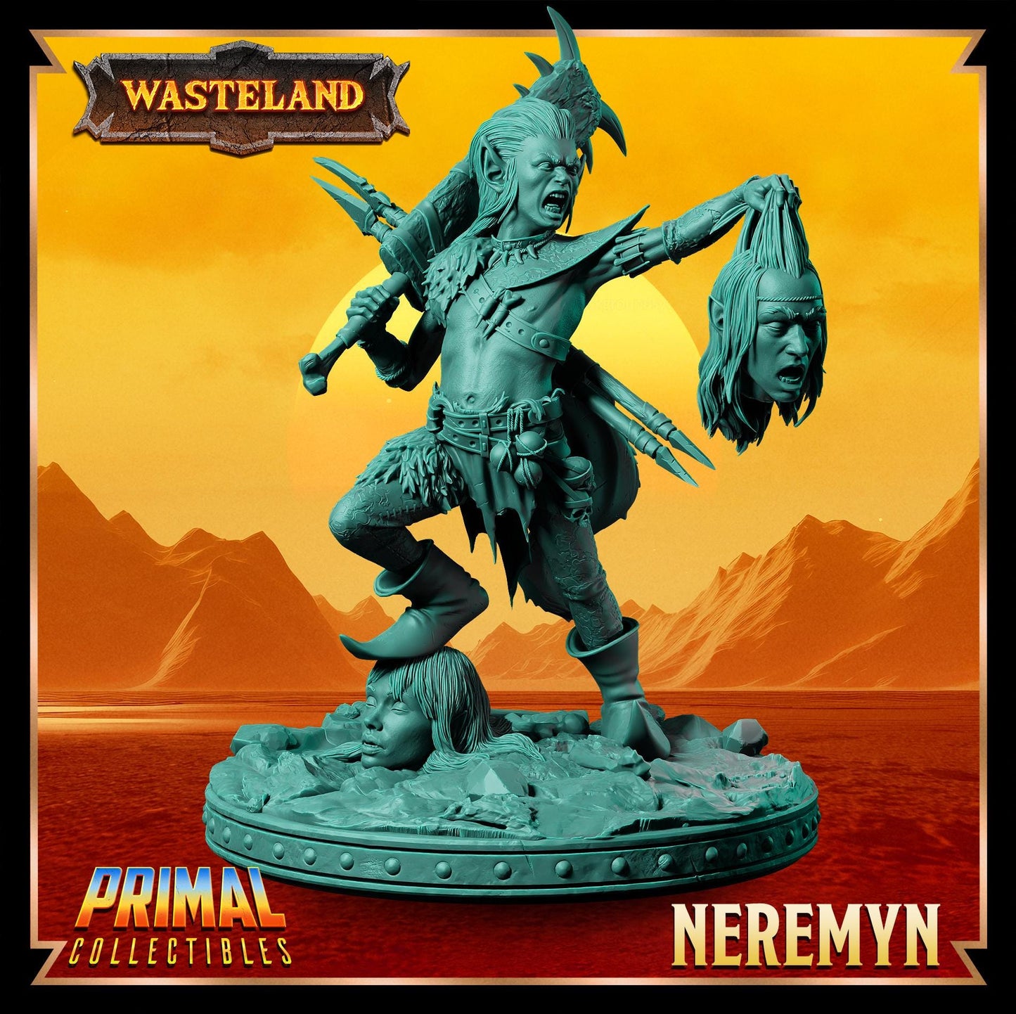 Halfling Neremyn | Wasteland | Tabletop Scale | TTRPG D&D Miniature | Primal Collectibles