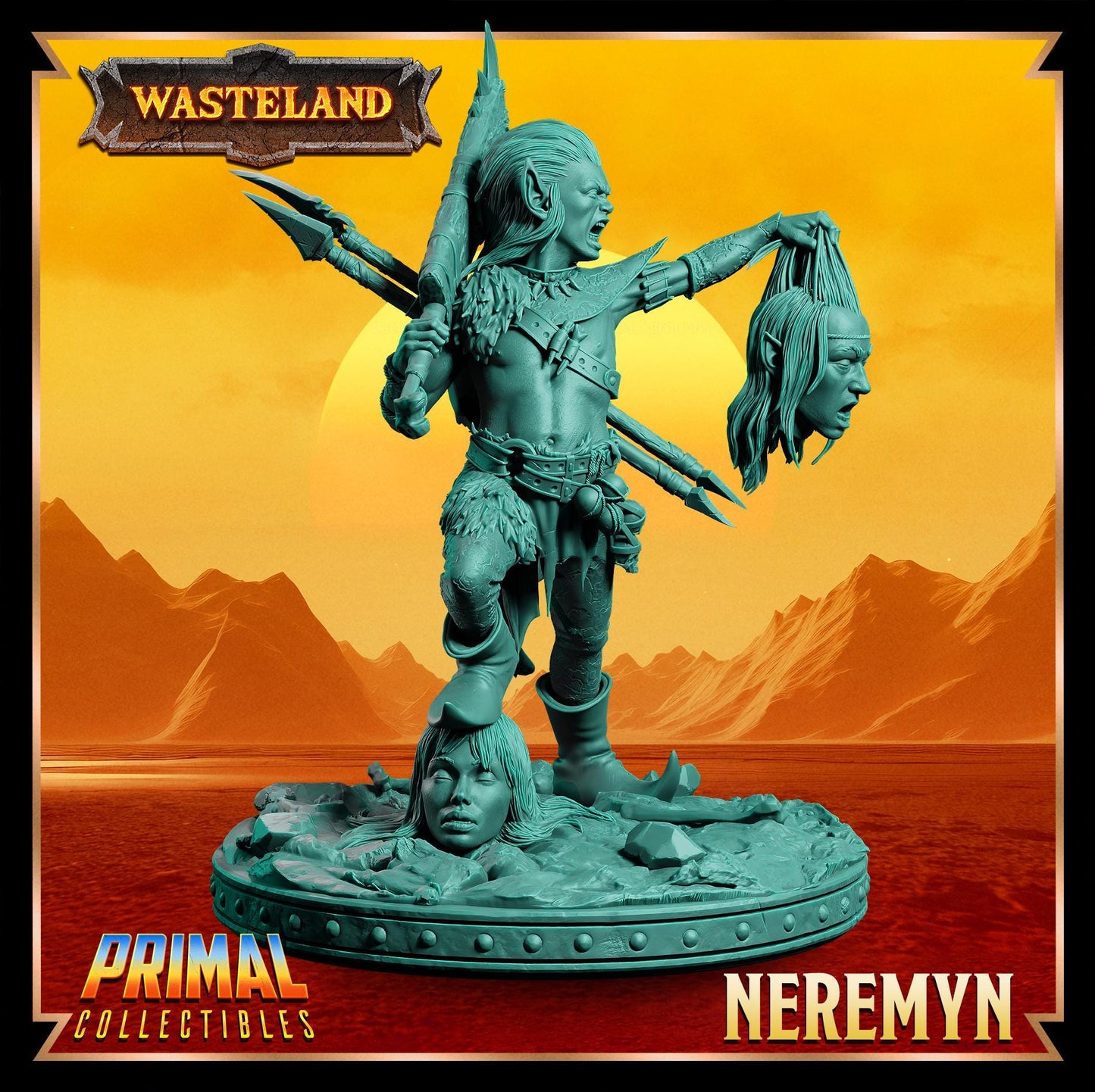 Halfling Neremyn | Wasteland | Tabletop Scale | TTRPG D&D Miniature | Primal Collectibles