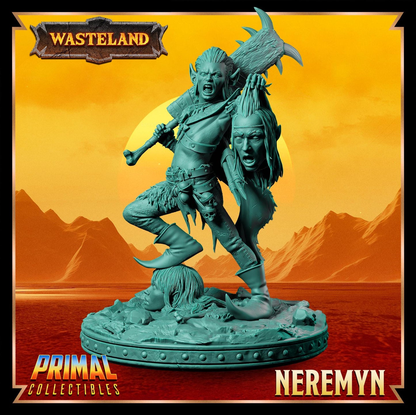 Halfling Neremyn | Wasteland | Tabletop Scale | TTRPG D&D Miniature | Primal Collectibles