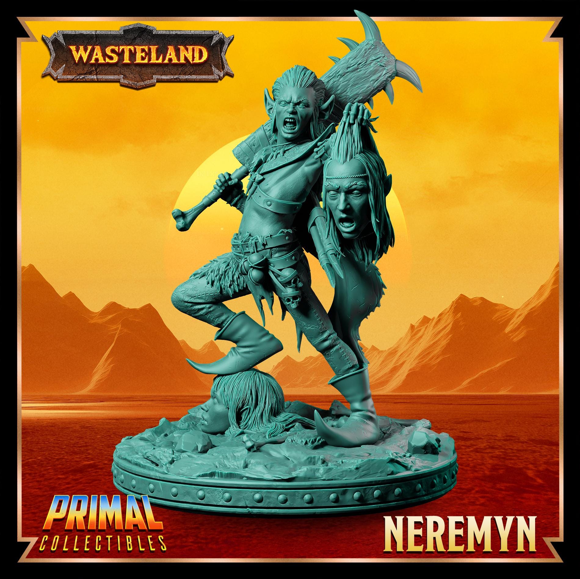 Halfling Neremyn | Wasteland | Tabletop Scale | TTRPG D&D Miniature | Primal Collectibles