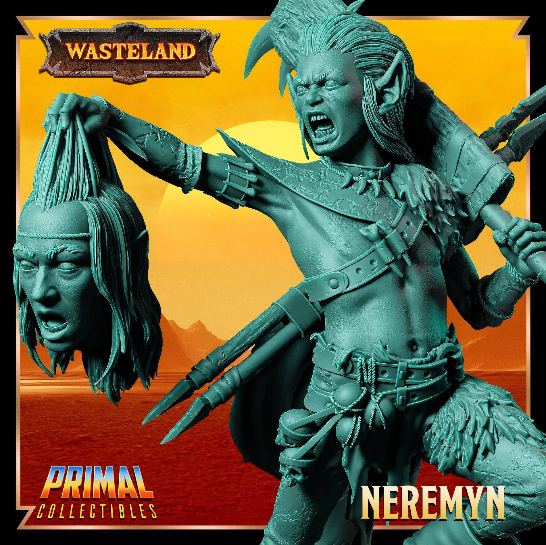 Halfling Neremyn | Wasteland | Tabletop Scale | TTRPG D&D Miniature | Primal Collectibles