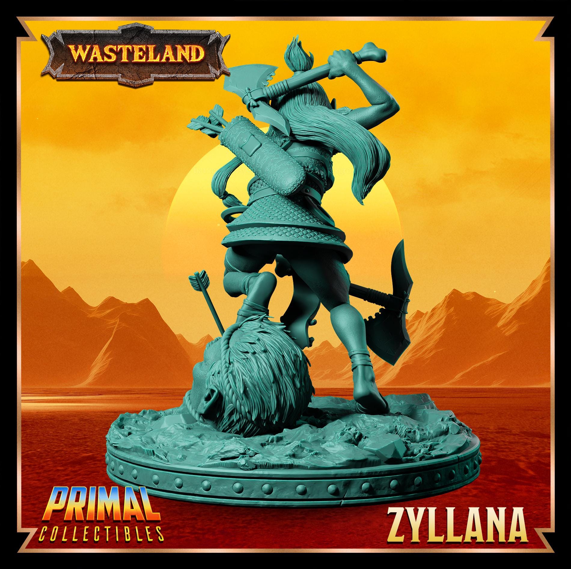 Halfling Zyllana | Wasteland | Tabletop Scale | TTRPG D&D Miniature | Primal Collectibles