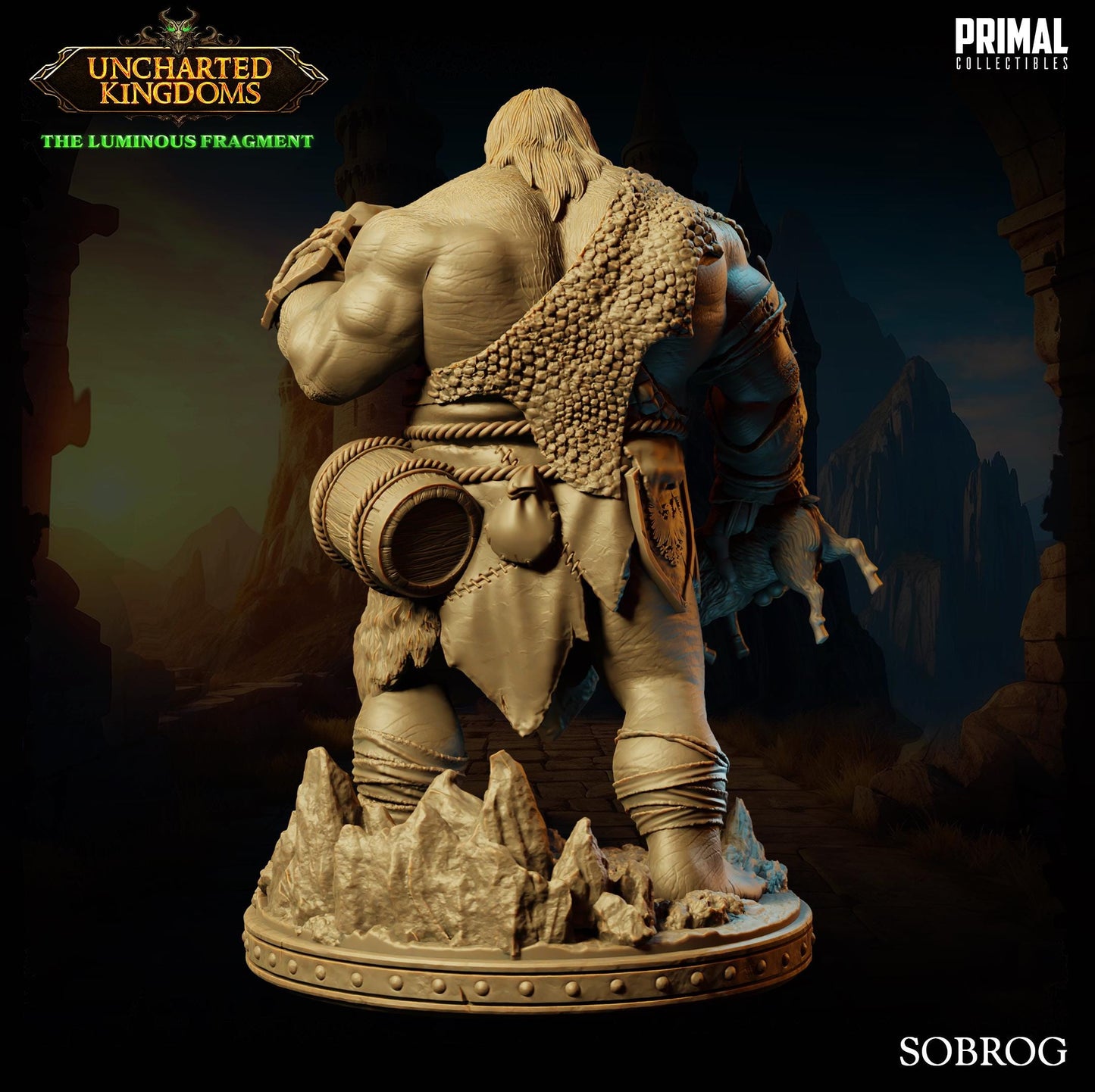 Hill Giant Sobrog | Tabletop Scale | TTRPG D&D Miniature | Primal Collectibles