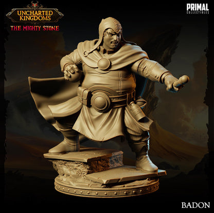 Mage Badon | Uncharted Kingdoms | TTRPG D&D Miniature | Primal Collectibles