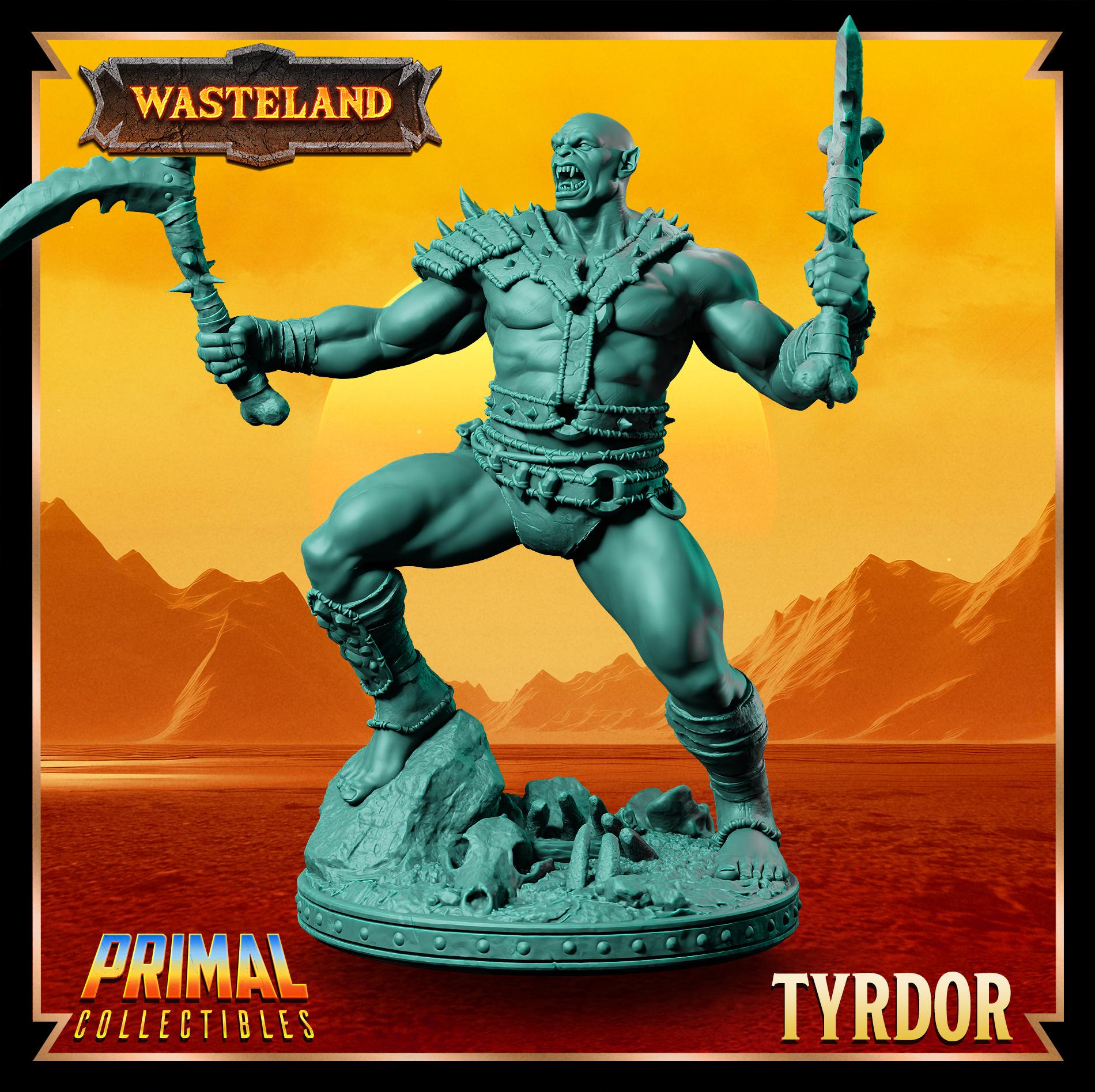 Mul Wild Tyrdor | Wasteland | Tabletop Scale | TTRPG D&D Miniature | Primal Collectibles