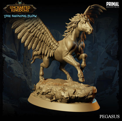 Pegasus | Uncharted Kingdoms | TTRPG D&D Miniature | Primal Collectibles