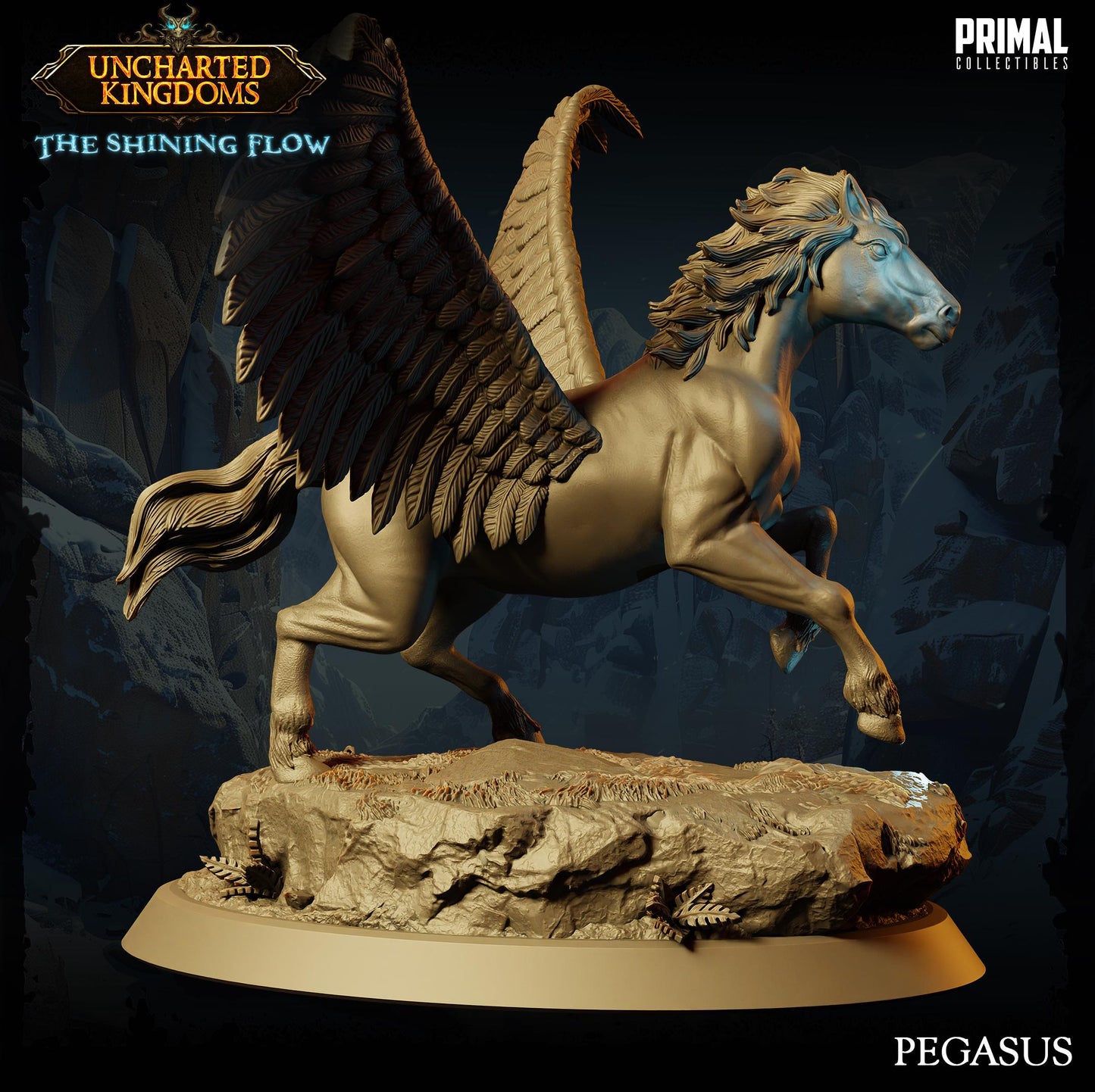 Pegasus | Tabletop Scale | TTRPG D&D Miniature | Primal Collectibles