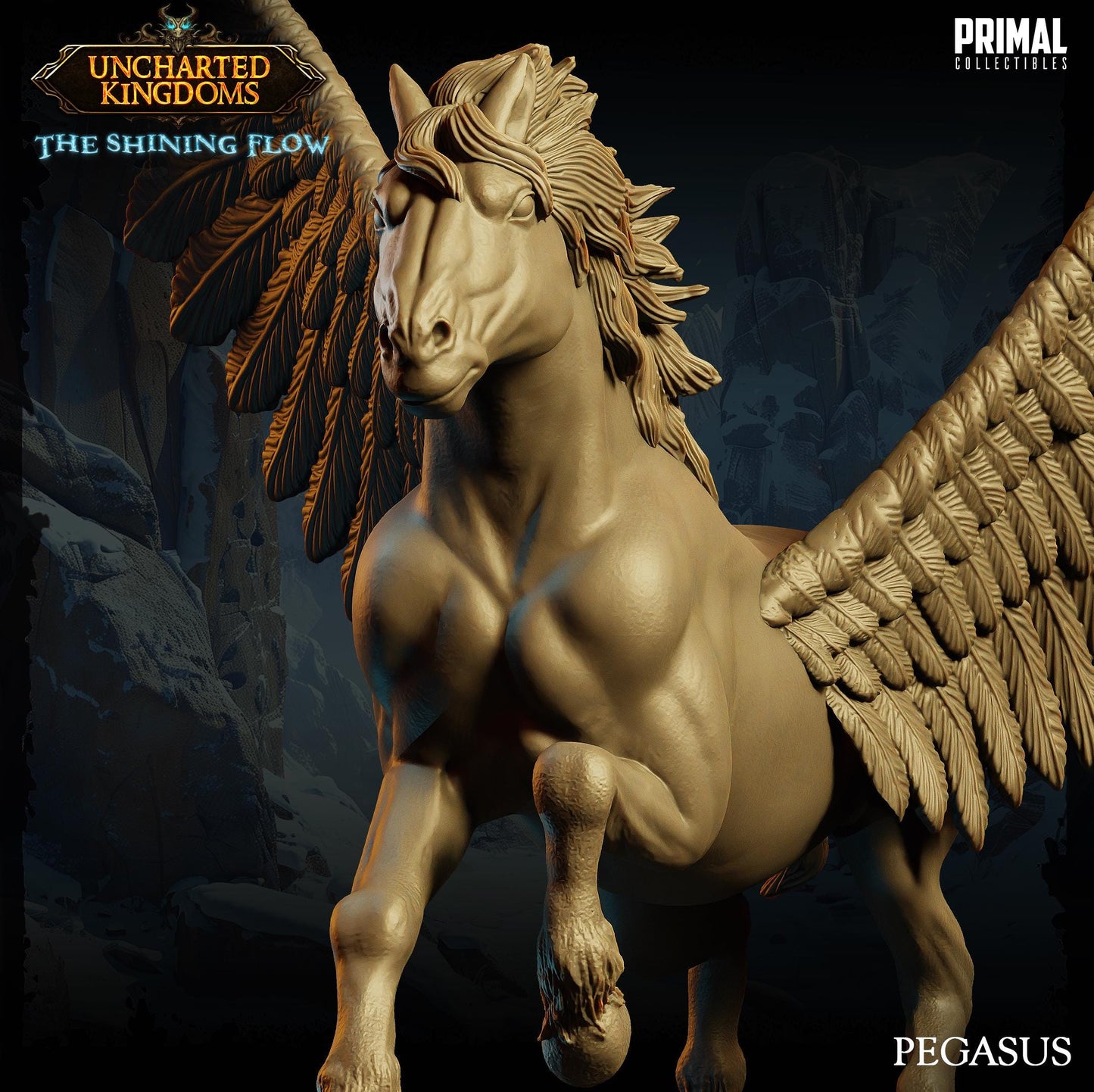 Pegasus | Tabletop Scale | TTRPG D&D Miniature | Primal Collectibles
