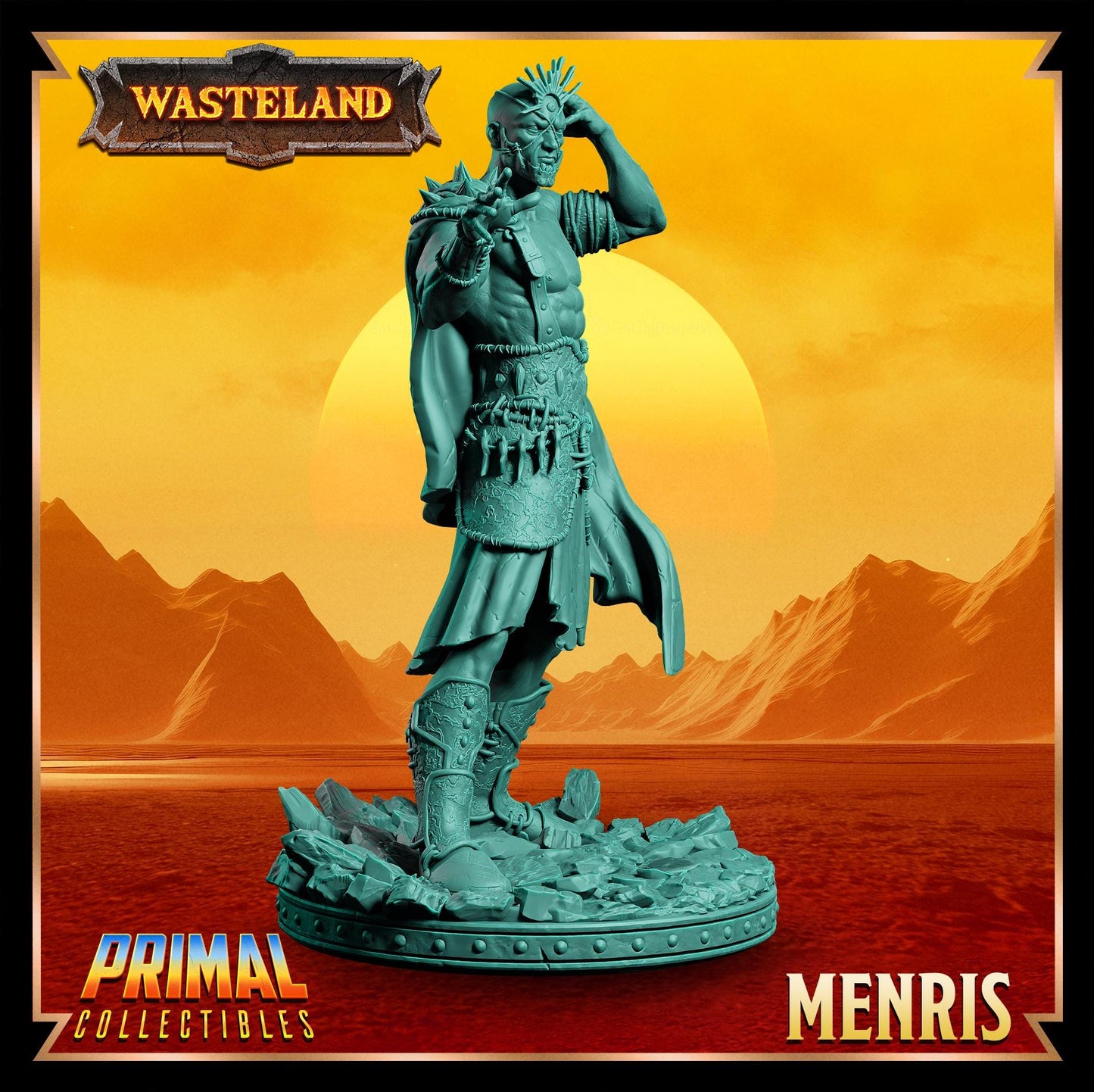 Psionicist Menris | Wasteland | Tabletop Scale | TTRPG D&D Miniature | Primal Collectibles