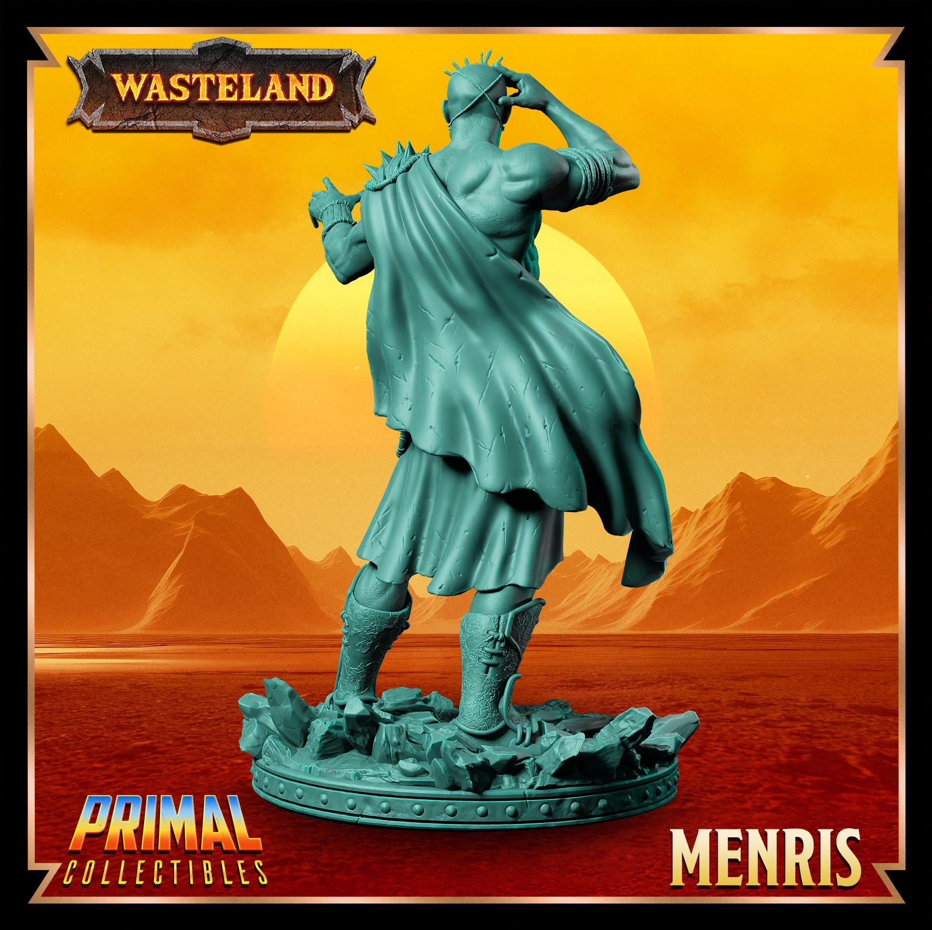 Psionicist Menris | Wasteland | Tabletop Scale | TTRPG D&D Miniature | Primal Collectibles