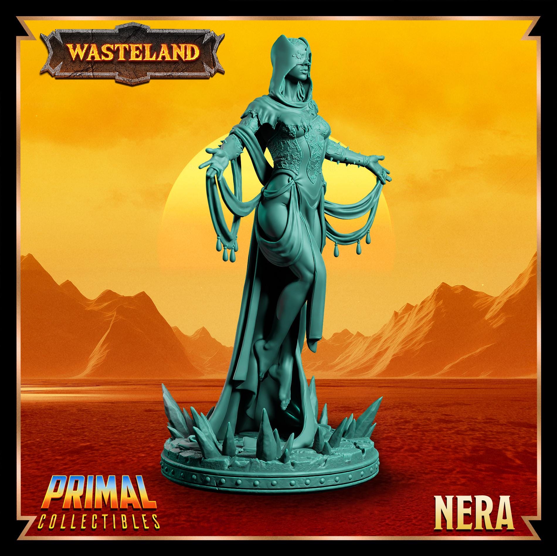 Psionics Nera | Wasteland | Tabletop Scale | TTRPG D&D Miniature | Primal Collectibles
