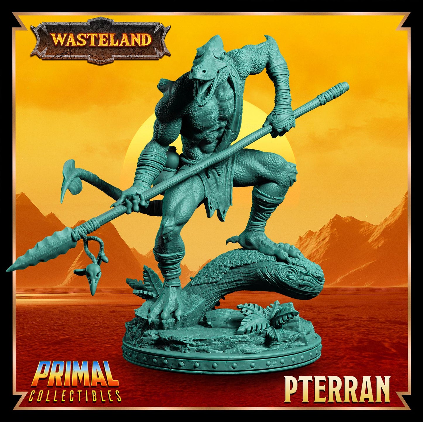 Pterran | Wasteland | Tabletop Scale | TTRPG D&D Miniature | Primal Collectibles