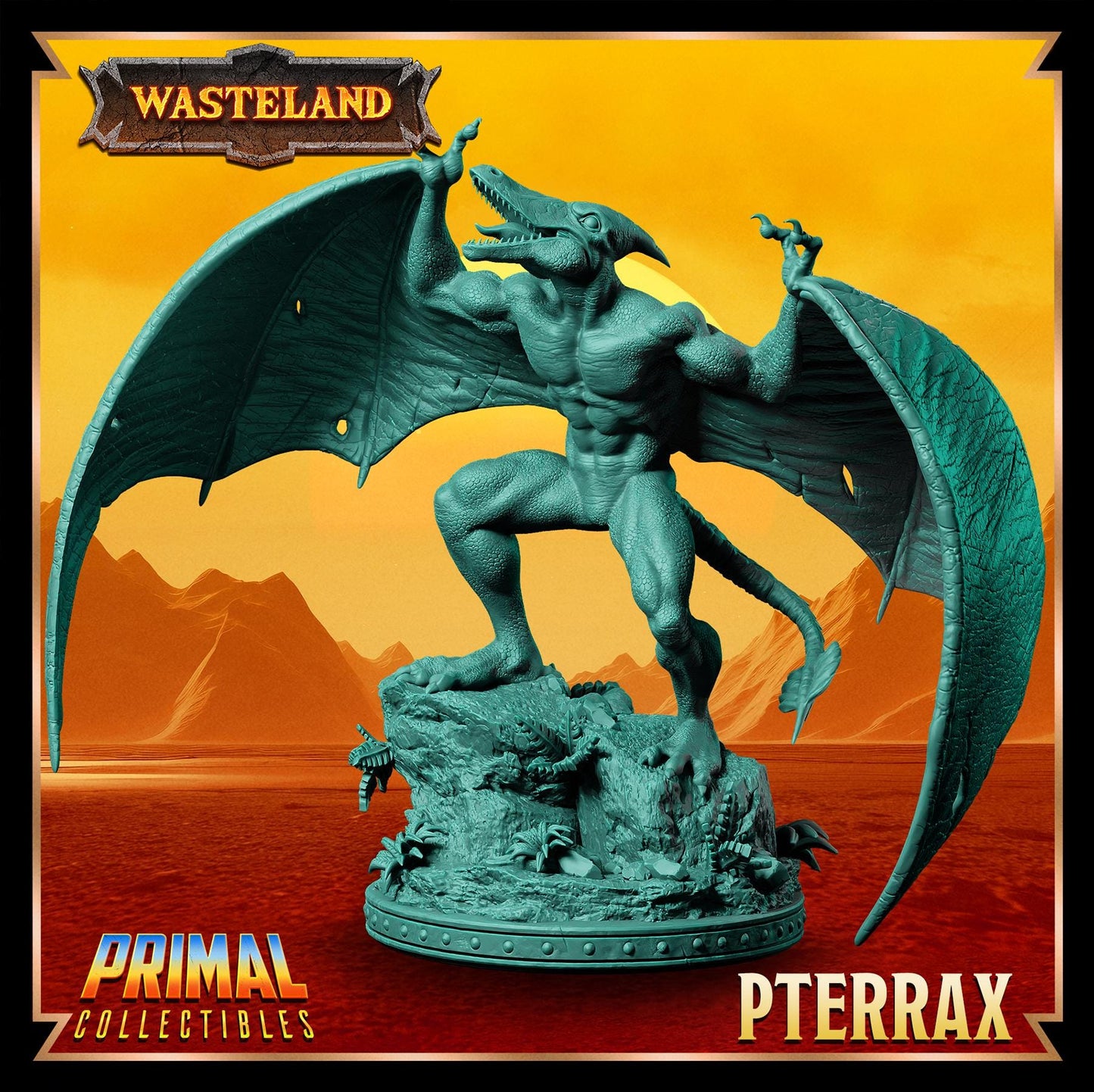 Pterrax | Wasteland | Tabletop Scale | TTRPG D&D Miniature | Primal Collectibles