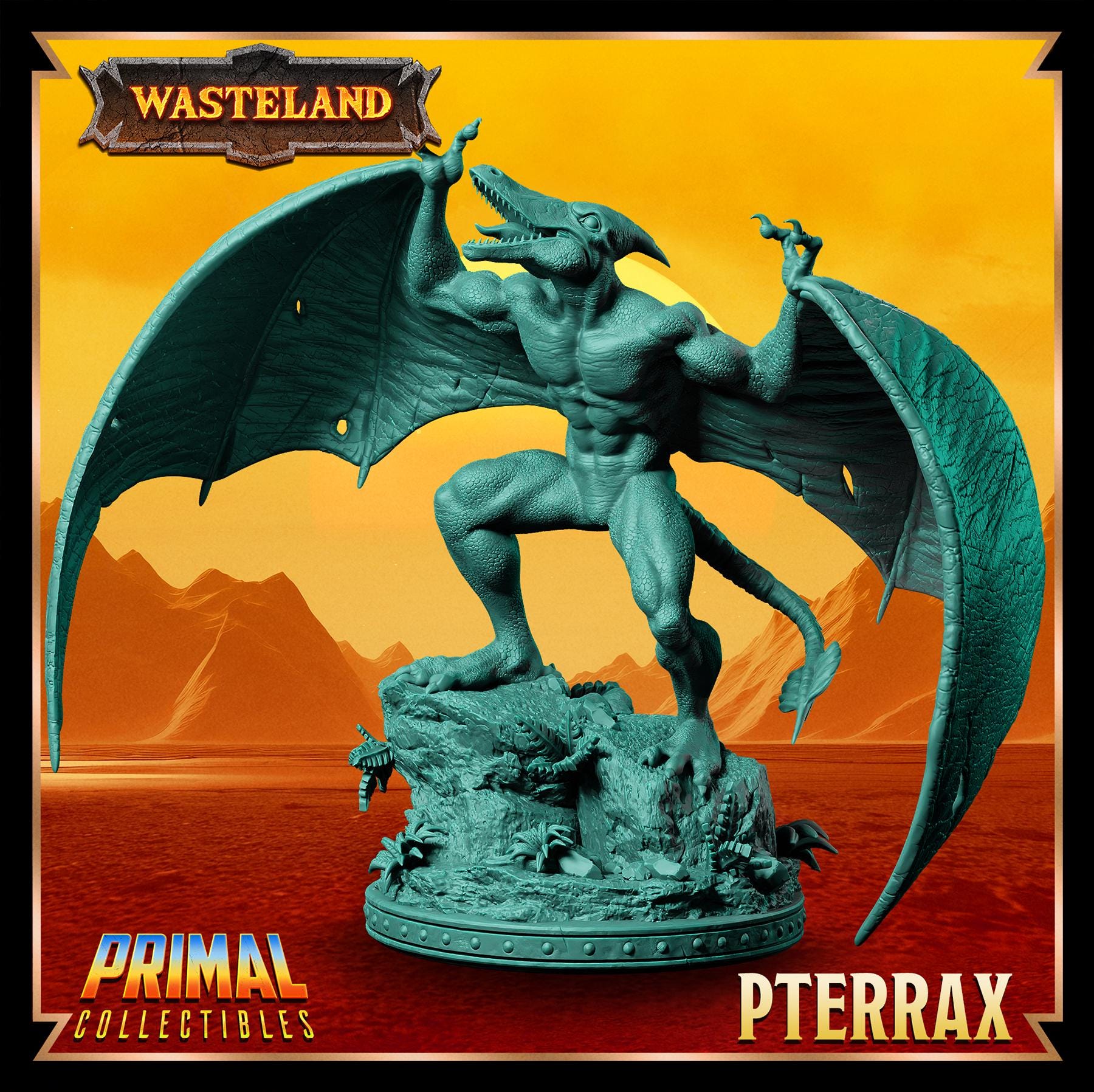 Pterrax | Wasteland | Tabletop Scale | TTRPG D&D Miniature | Primal Collectibles
