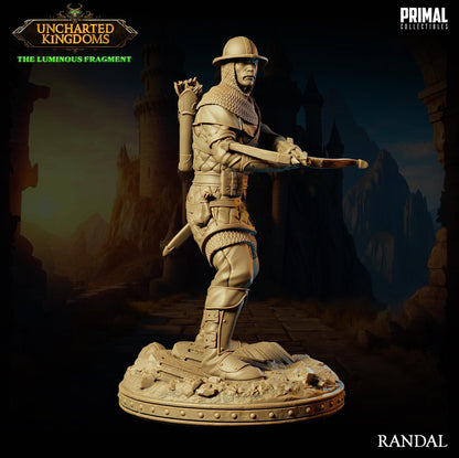 Soldier Crossbow Randal | Uncharted Kingdoms | TTRPG D&D Miniature | Primal Collectibles