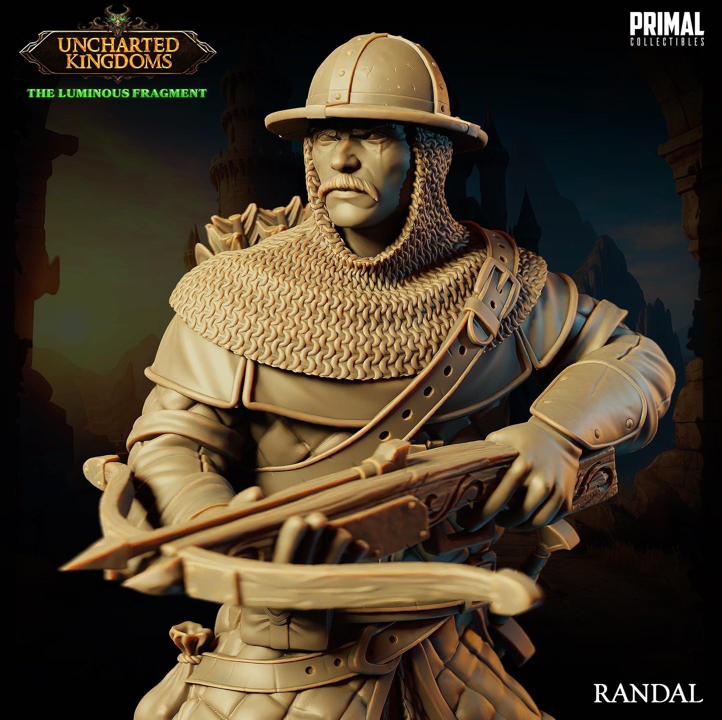 Soldier Crossbow Randal | Tabletop Scale | TTRPG D&D Miniature | Primal Collectibles