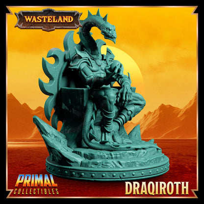 Sorcerer King Draqiroth | Wasteland | Tabletop Scale | TTRPG D&D Miniature | Primal Collectibles