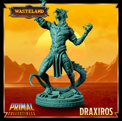 Sorcerer King Draxiros | Wasteland | Tabletop Scale | TTRPG D&D Miniature | Primal Collectibles