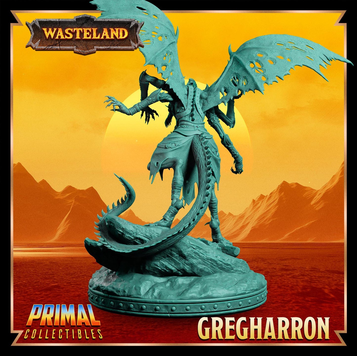 Sorcerer King Gregharron | Wasteland | Tabletop Scale | TTRPG D&D Miniature | Primal Collectibles