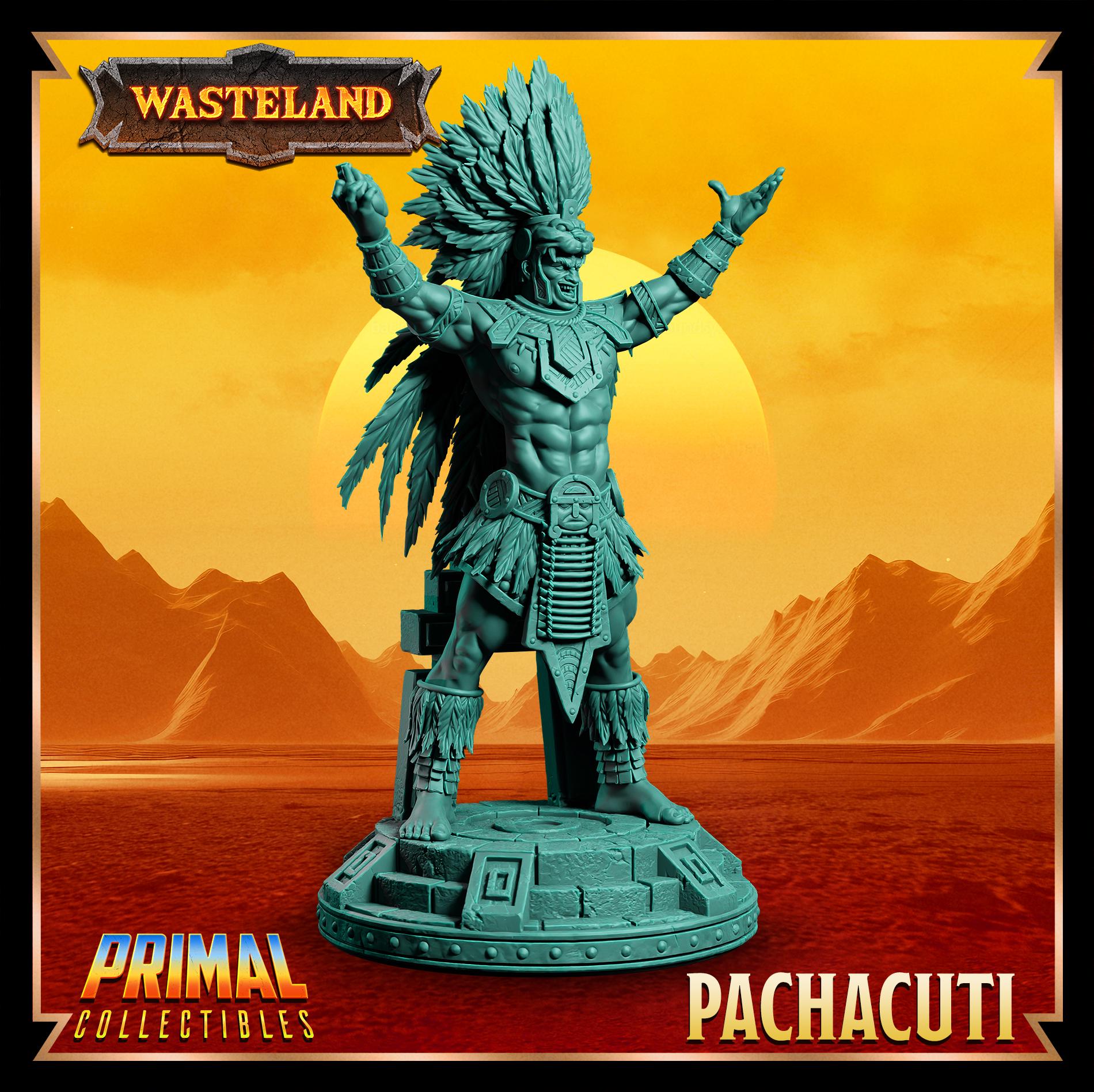 Sorcerer King Pachacuti | Wasteland | Tabletop Scale | TTRPG D&D Miniature | Primal Collectibles